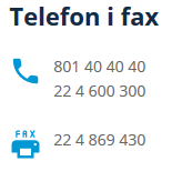 Telefon i fax